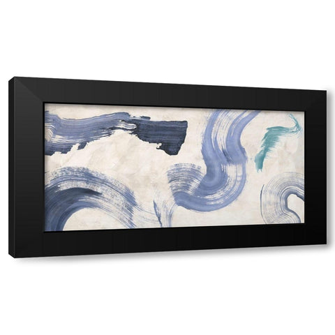 Ocean in Action Black Modern Wood Framed Art Print by Ikeda, Haru