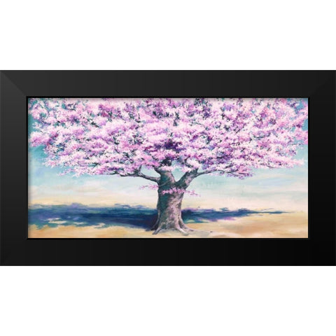 Peach Tree Black Modern Wood Framed Art Print by Eelder, Jan