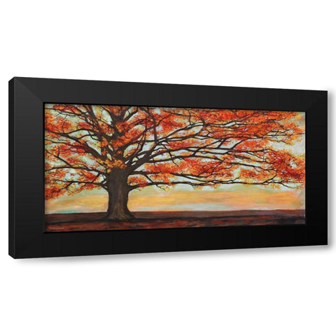 Red Oak Black Modern Wood Framed Art Print by Eelder, Jan