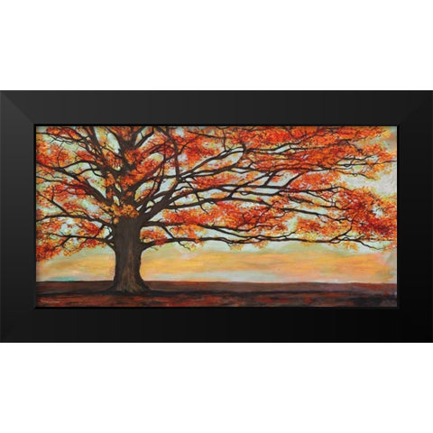 Red Oak Black Modern Wood Framed Art Print by Eelder, Jan