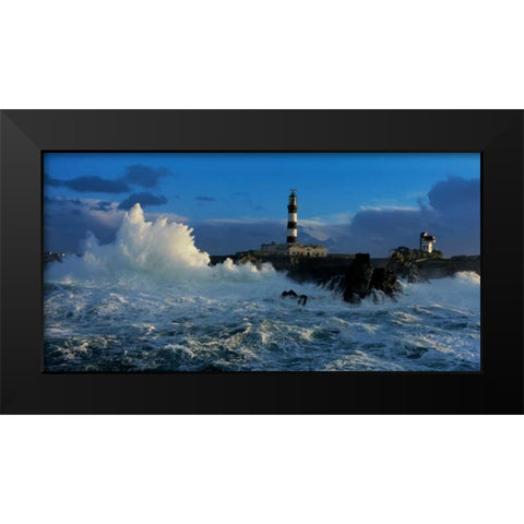 Le Creach Black Modern Wood Framed Art Print by Guichard, Jean