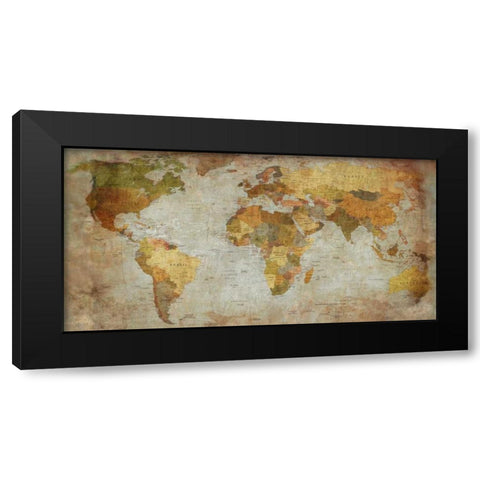 Anima Mundi Black Modern Wood Framed Art Print with Double Matting by Joannoo