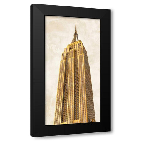 Gilded Skyscraper II Black Modern Wood Framed Art Print by Joannoo