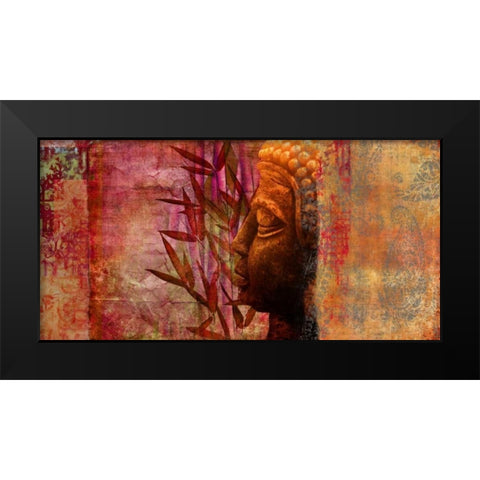 Inspirational Black Modern Wood Framed Art Print by Joannoo