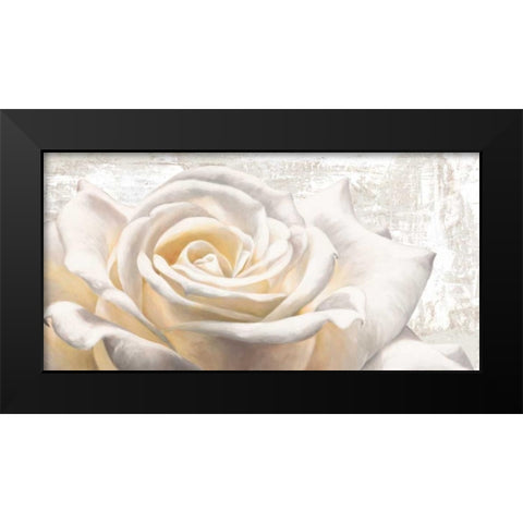 White on White Black Modern Wood Framed Art Print by Thomlinson, Jenny