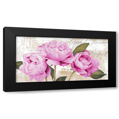 Grand Jardin Royal Black Modern Wood Framed Art Print by Thomlinson, Jenny