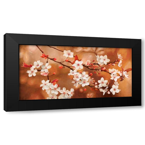Sakura Black Modern Wood Framed Art Print by Thomlinson, Jenny