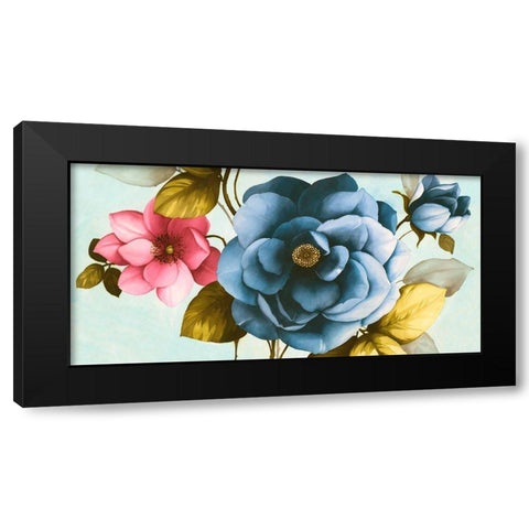 Azaleas III Black Modern Wood Framed Art Print with Double Matting by Keiko, Rei