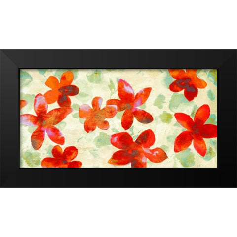 Happy Printemps Black Modern Wood Framed Art Print by Parr, Kelly