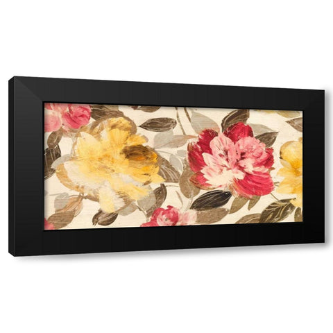Velvet Flowers Black Modern Wood Framed Art Print with Double Matting by Parr, Kelly