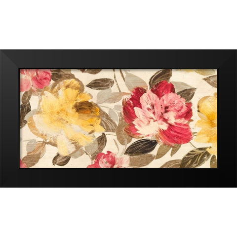 Velvet Flowers Black Modern Wood Framed Art Print by Parr, Kelly