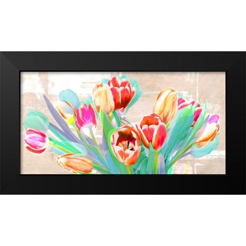 I dreamt of Tulips Black Modern Wood Framed Art Print by Kelly, Parr