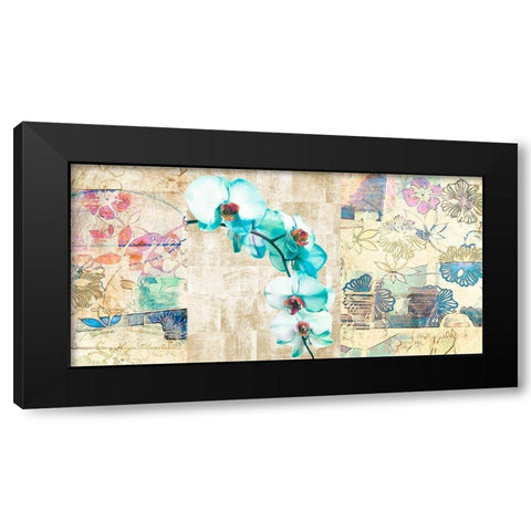 Kaleidoscope Orchid II Black Modern Wood Framed Art Print with Double Matting by Kelly, Parr