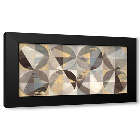 Glittering Constellation II Black Modern Wood Framed Art Print with Double Matting by Kaj, Rama