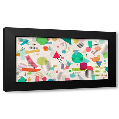 Optimistic Rebellion Black Modern Wood Framed Art Print with Double Matting by Rama, Kaj