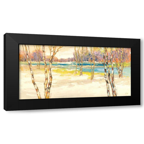 Bosco incantato I Black Modern Wood Framed Art Print with Double Matting by Lucas