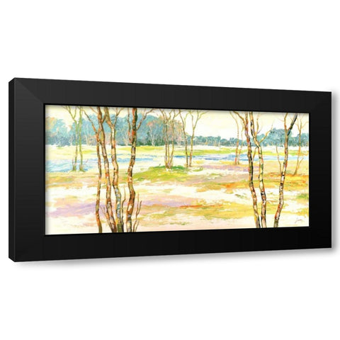 Bosco incantato II Black Modern Wood Framed Art Print with Double Matting by Lucas