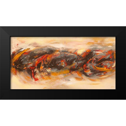 Atmosfera Black Modern Wood Framed Art Print by Lucas