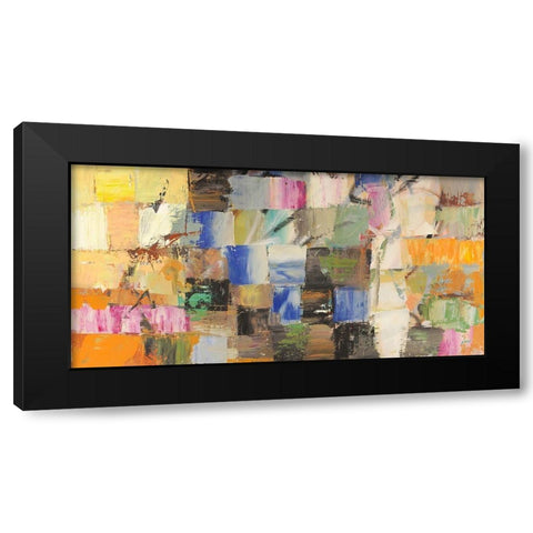 Concetti dimensionali (detail) Black Modern Wood Framed Art Print with Double Matting by Lucas