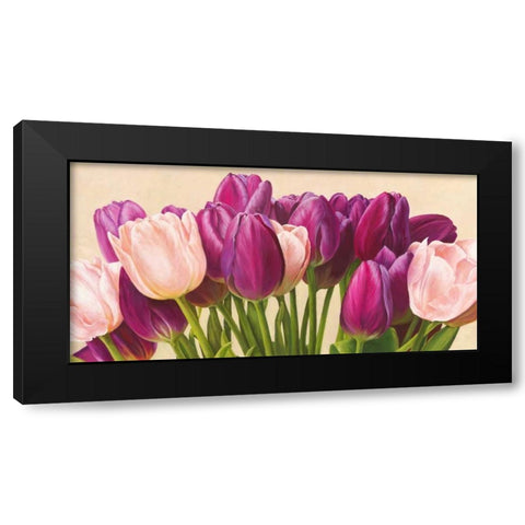 Allegro con brio Black Modern Wood Framed Art Print with Double Matting by Villa, Luca