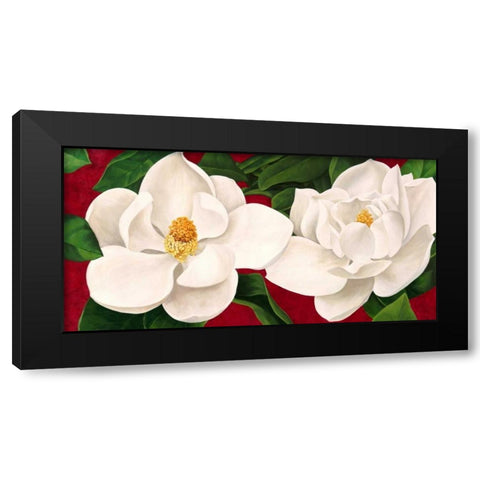 Magnolie in fiore Black Modern Wood Framed Art Print by Villa, Luca