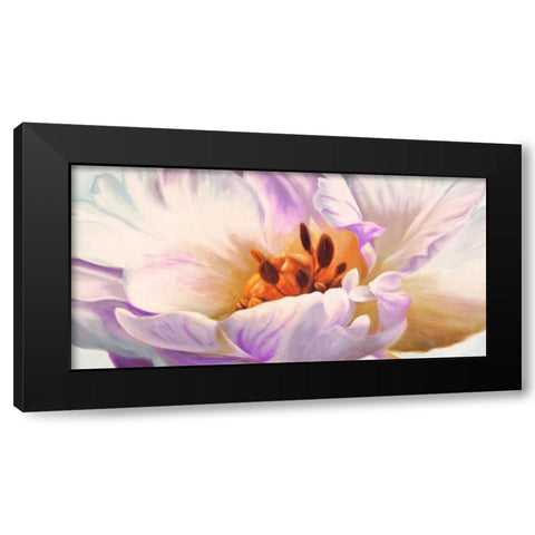 Tulipe Black Modern Wood Framed Art Print with Double Matting by Villa, Luca