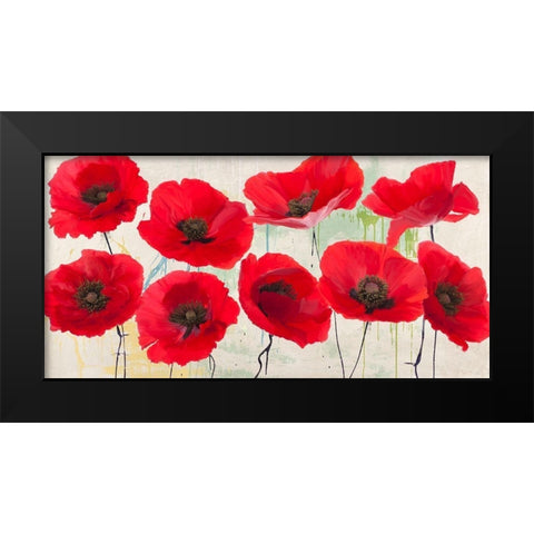 Pop Yes Black Modern Wood Framed Art Print by Villa, Luca