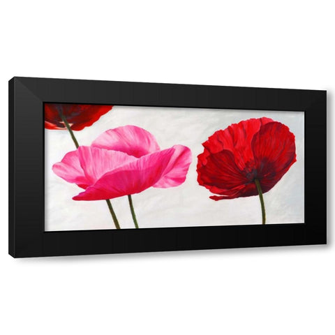 Trio Black Modern Wood Framed Art Print with Double Matting by Villa, Luca