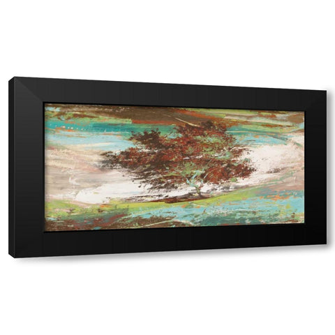 Washed Tree Black Modern Wood Framed Art Print with Double Matting by Florio, Luigi