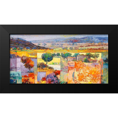 Peasaggio italiano Black Modern Wood Framed Art Print by Florio, Luigi