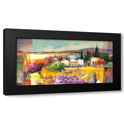 Estate mediterranea (detail) Black Modern Wood Framed Art Print with Double Matting by Florio, Luigi