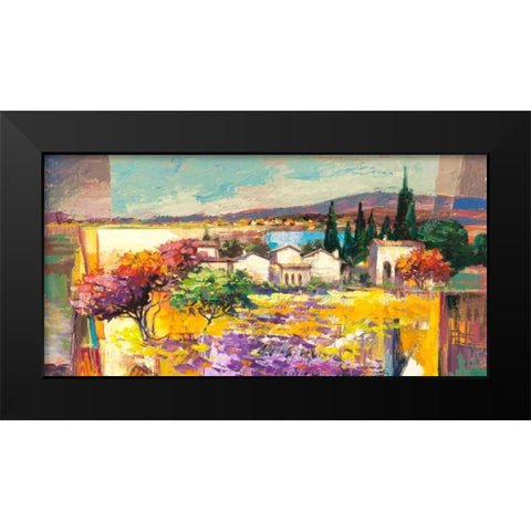 Estate mediterranea (detail) Black Modern Wood Framed Art Print by Florio, Luigi