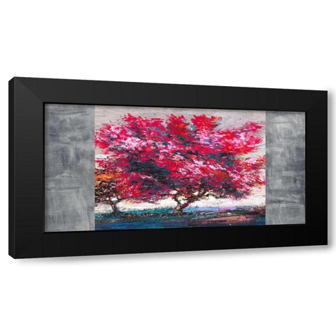 Albero in fiore Black Modern Wood Framed Art Print with Double Matting by Florio, Luigi