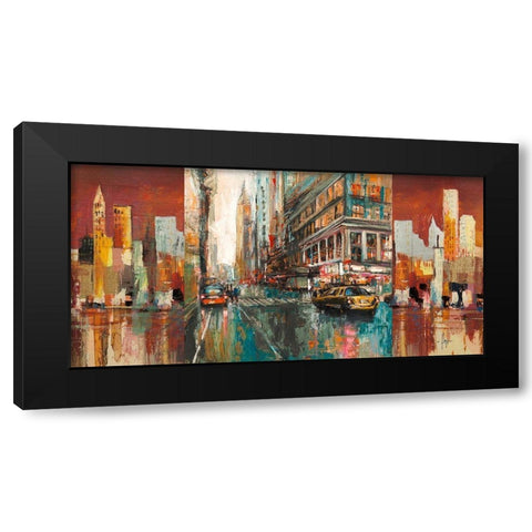 NYC-1 Black Modern Wood Framed Art Print with Double Matting by Luigi, Florio