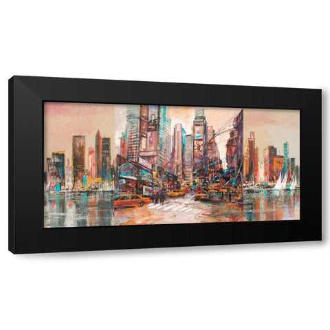 NYC-2 Black Modern Wood Framed Art Print with Double Matting by Luigi, Florio