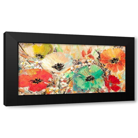 Gemme in fiore Black Modern Wood Framed Art Print by Luigi, Florio
