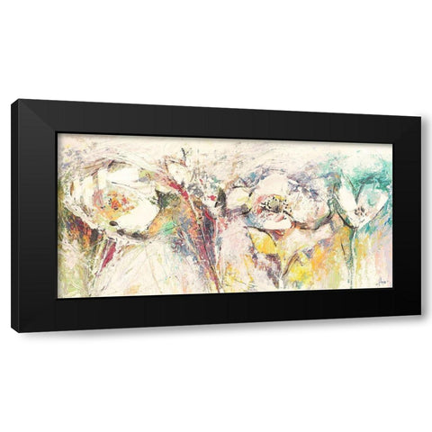 Flora I Black Modern Wood Framed Art Print by Florio, Luigi