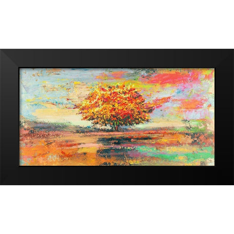 Albero destate (detail) Black Modern Wood Framed Art Print by Florio, Luigi