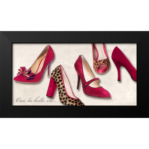 Oui la belle vieâ€¦ Black Modern Wood Framed Art Print by Clair, Michelle