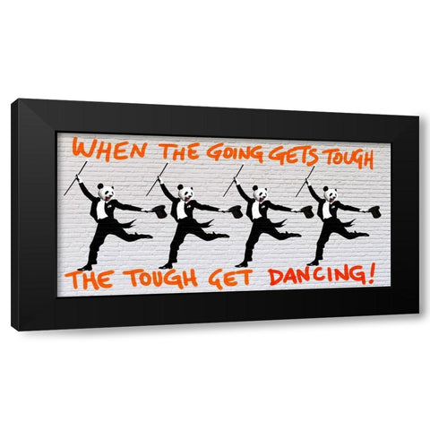 When the going gets tough.... Black Modern Wood Framed Art Print by Masterfunk Collective