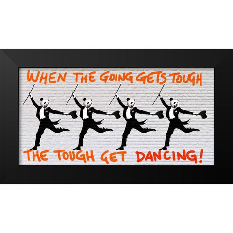 When the going gets tough.... Black Modern Wood Framed Art Print by Masterfunk Collective