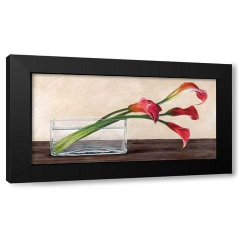 Modern composition Callas Black Modern Wood Framed Art Print by Mills, Shin