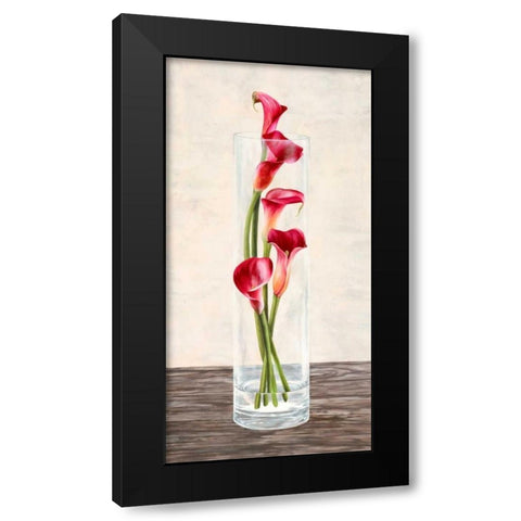 Arrangement of callas Black Modern Wood Framed Art Print by Mills, Shin