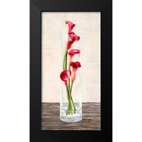 Arrangement of callas Black Modern Wood Framed Art Print by Mills, Shin