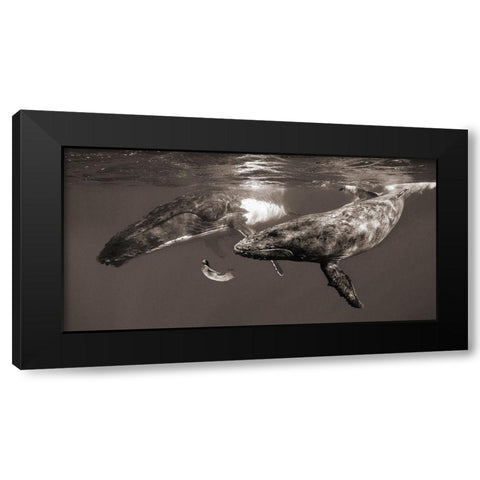 La Fille de la Mer Black Modern Wood Framed Art Print by Moreau, Marc