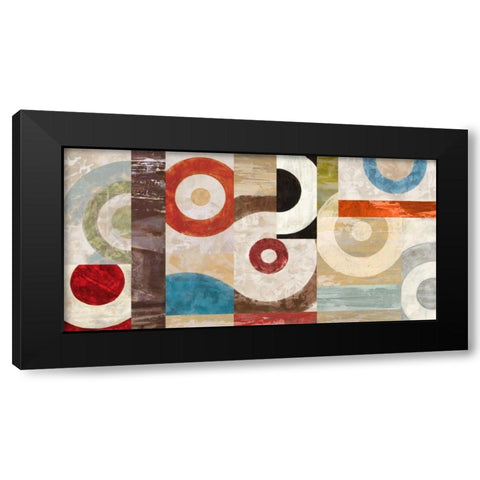 Parade Black Modern Wood Framed Art Print by Nava, Sandro