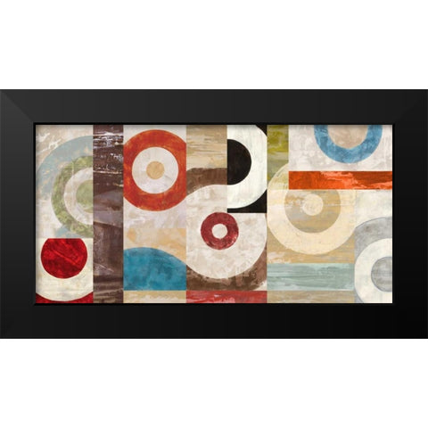 Parade Black Modern Wood Framed Art Print by Nava, Sandro