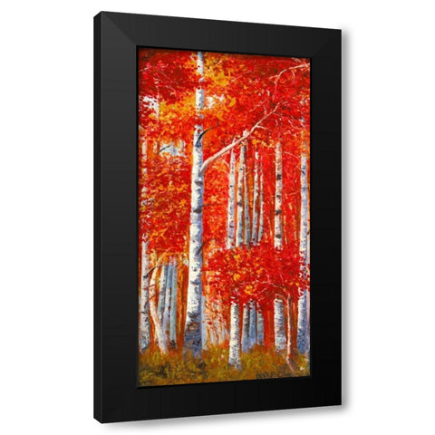 Betulle II Black Modern Wood Framed Art Print with Double Matting by Masera, Angelo