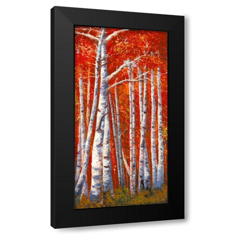 Betulle III Black Modern Wood Framed Art Print with Double Matting by Masera, Angelo