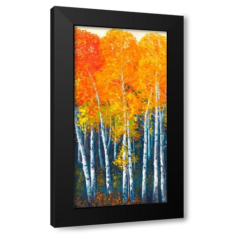 Autunno I Black Modern Wood Framed Art Print with Double Matting by Masera, Angelo